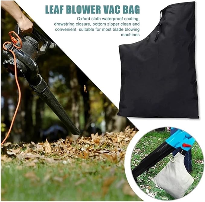 Leaf Blower Vacuum Bag for Garden Electric Leaf Blower Bag Vacuum Bag Outdoor Dustproof Replacement Part Shredder Lawn for Gardens Parks
