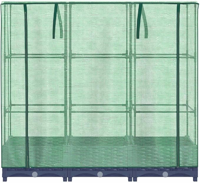 SKM Raised Bed Blue Grey Polypropylene Polyethylene Iron MediumGrey (Weight 15.43KG)