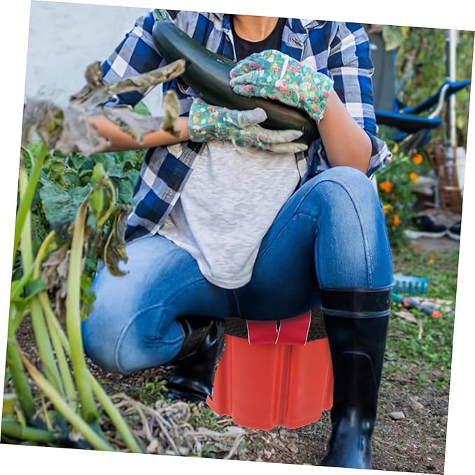 balacoo Portable Multi-Functional Garden Stool Lightweight and Versatile Weeding Stool for Camping Hiking Fishing and Gardening Activities High Random