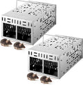 Qualirey 2 Pack Rat Trap Humane Mouse Trap with Double Opening One Way Door Design Automatic Continuous Cycle Live Mouse No Kill for Indoor and Outdoor Capturing or Releasing Rodents