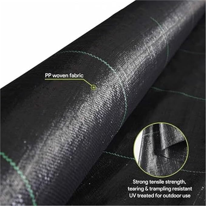 Landscape FabricGeotextile Landscape Outdoor Weed Control Membrane Landscape Ground Cover Membrane(1.2x30m(4x100ft))
