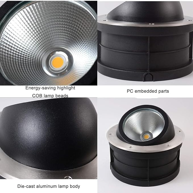 Adjustable IP67 Waterproof LED Outdoor Spotlight for Illuminating Palm Trees and Stone Walls