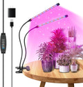 AUXTINGS LED Grow Lights for Indoor PlantsFull Spectrum 2 Heads Plant Growing Lamp with 3/6/9H Auto Timer 10 Dimmable Modes &amp 3 Light Settings Seed Starting Grow Lights for Indoor Gardening