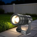 Outdoor Adjustable Wall Wash Light IP67 LED Waterproof Narrow Beam Spotlight Garden Flood Light with Long Throw(Cold White 6000k5W(AC85-265V))