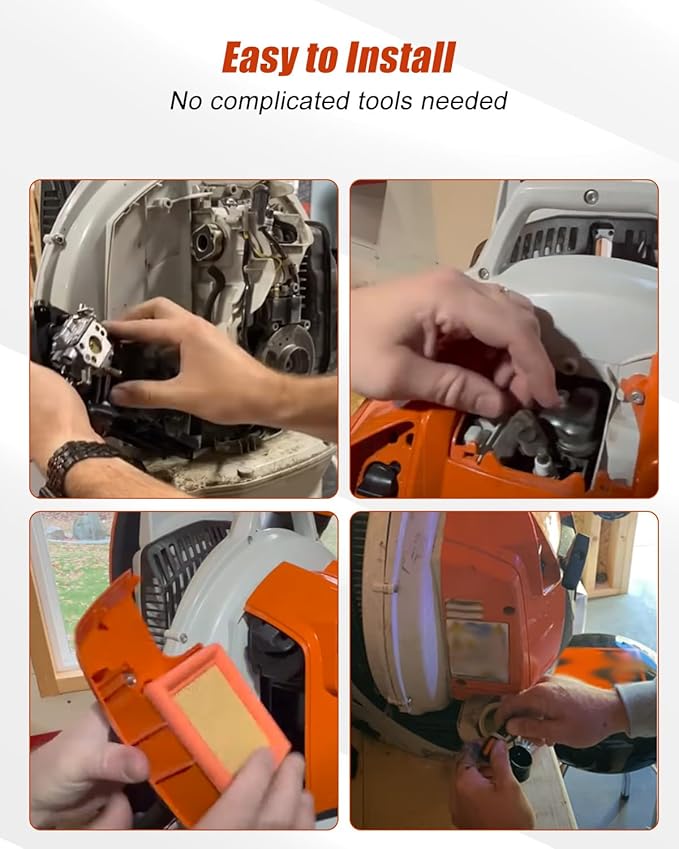 Carburetor Air Filter Tune Up Kit Fit for Stihl BR800 BR800C BR800X C-E Magnum 79.9cc Backpack Blower Carb with Filter Spark Plug Primer Bulb Replace 4283-141-0300B 4283-120-0601 0000 350 0527