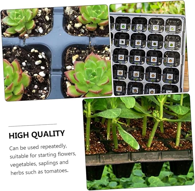 10pcs 50 50 Hole Tray Plug Tray Indoor Grow Plant Germination Kit Rapid Rooter Starter Plugs Starter Tray Nursery Trays 1020 Trays Startup Disk Plastic Succulents