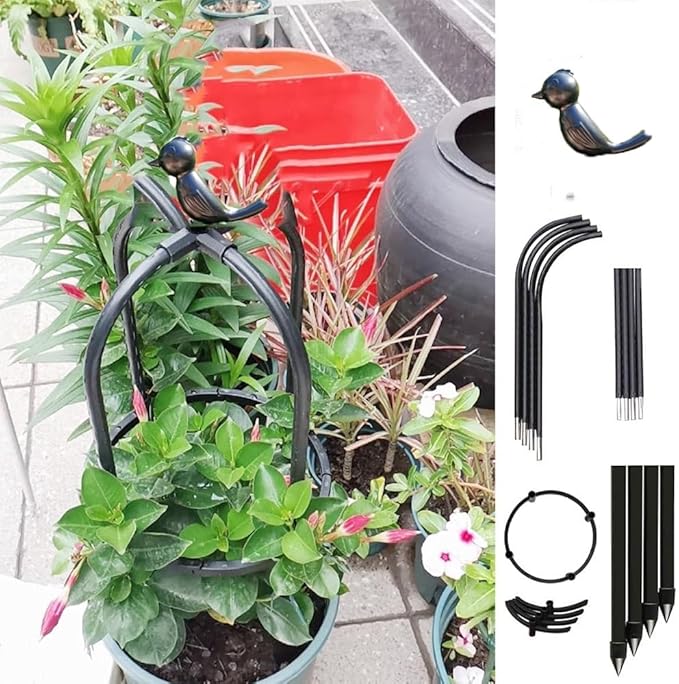 Garden Obelisk TrellisGarden Trellis Potted PlantsPlant Vine Support Potted Climbing Flower Vegetable Vine Indoor OutdoorPotted Plants (Size : 20 * 145cm/0.7 * 4.8ft)