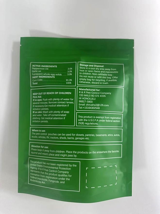Pest Control Mouse Repellent Pouches Rodent Repellent Mice Repellant Indoor Peppermint Mice to Repel Spider Ant Roach &amp Mosquito Rat Repellant Outdoor Keep Mouse Out of Camper-8P