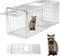 Animal Trap 26x10x9 Cage TrapHeavy Duty Folding Raccoon Traps Live Animal Cage TrapHumane Catch and Release Stray CatsSquirrelsRabbits