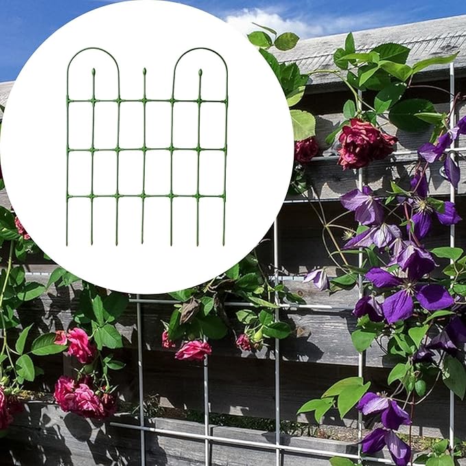 Garden Trellis Frame for Climbing Plants Outdoor Roses Trellis 47 x 35 Fence Garden Trellises for Tomato Vegetables Rose Green