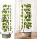 Hydroponics Growing System Tower Hydroponics Tower Garden GrowingVertical Planter with LED Lightfor Herbs and Vegetables (9Layer)