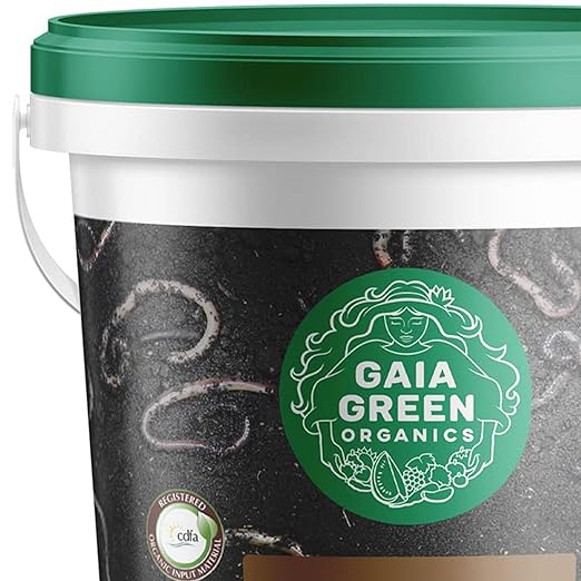 GAIA GREEN 2 Liters All-Purpose Worm Castings Powder for Improved Soil Quality Recommended for Household Plants Urban Gardens Lawns &amp Greenhouses