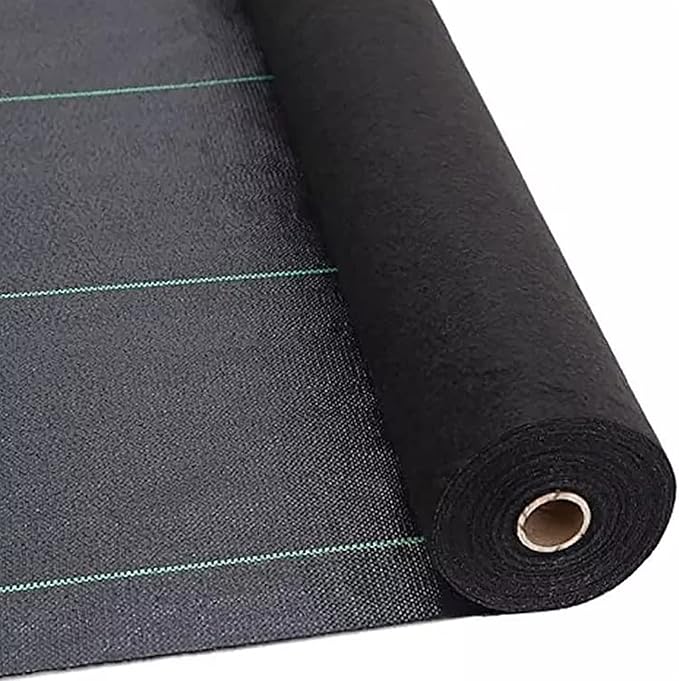 Garden Weed Barrier Fabric Heavy Duty Geotextile Landscape FabricWater Permeable Ground CoverGround Cover for Landscaping Farming Gardening and Agriculture (Size : 1.5x15m/5x50ft)