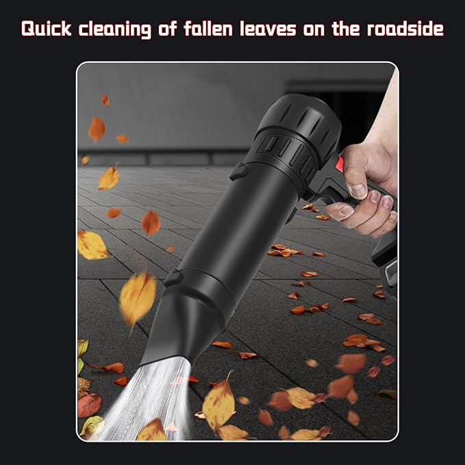 Compressed Air Duster Mini Turbo Violent Fan Handheld Cordless Leaf Blower 35000RPM Portable Electric Rechargeable Blower for Lawn Patio Car Home
