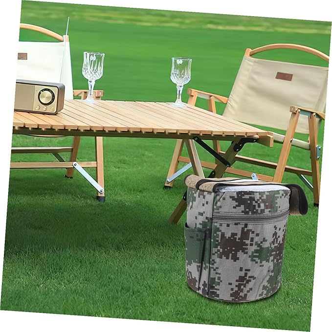 Sewroro Portable Foam Weeding Stool with Pocket 25cm High Lightweight Garden Stool for Seniors and Farmers Multi-use Small Camping and Gardening Work Seat Random Style