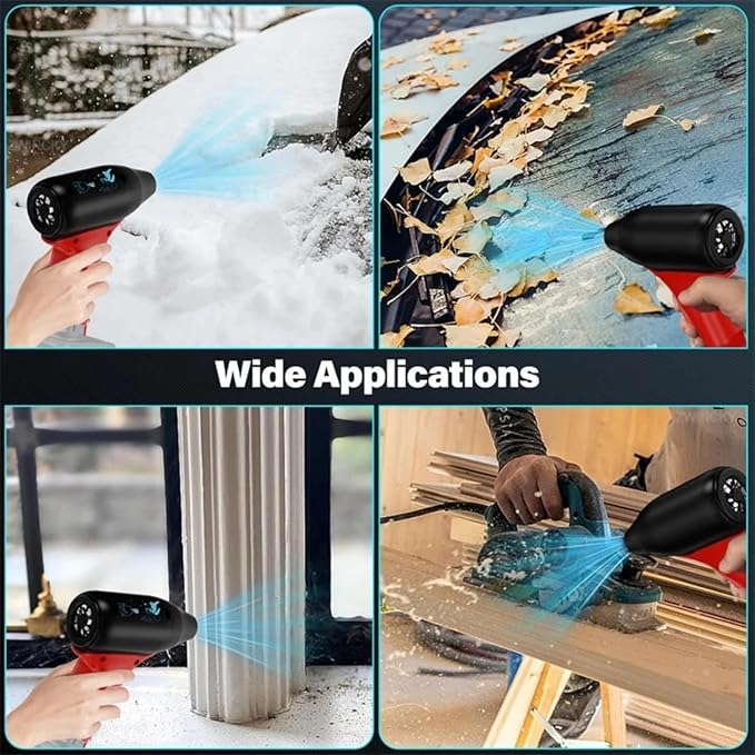 Portable Jet Fan Mini Blower130000 RPM Compressed Air Duster Compatible with Milwaukee 12V Lithium Battery Powered Jet Dry Blower for CarHomeCleaningLeaf Blower