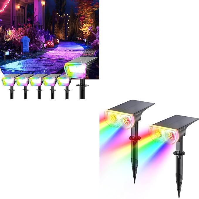 Linkind 6 Pack RGB Color Changing Spotlights SP004 &amp 2 Pack RGB Spotlight StarRay