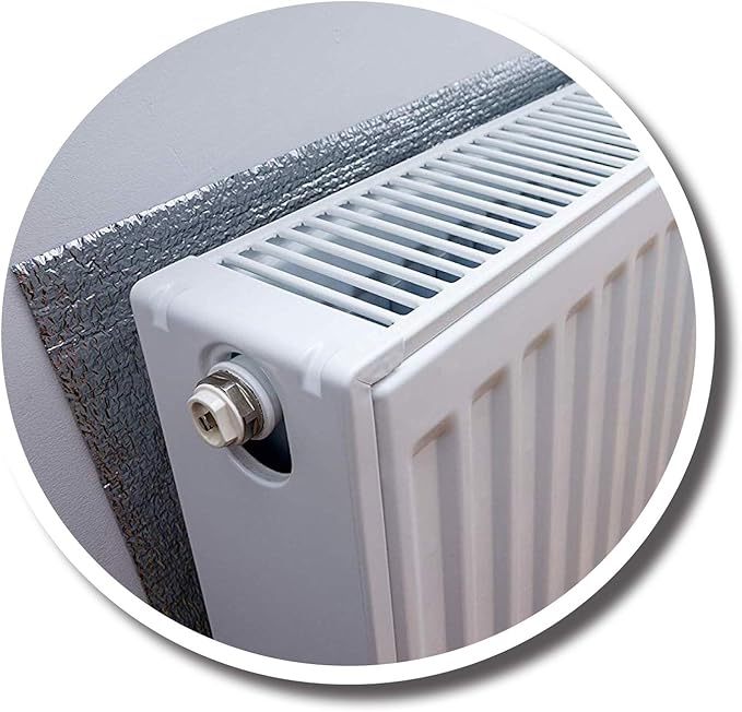 RADIATOR COMMERCIAL GRADE REFLECTIVE FOIL HEAT REFLECTOR(16' X 2')-DOUBLE THICK 7.95mm CERTIFIED AND TESTED FOR CUSTOMER SAFETY. DOES NOT EMIT DANGEROUS TOXINS WHEN HEATED. SAVES ENERGY!!!!!