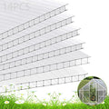 Polycarbonate Greenhouse Panels Twin-Wall Polycarbonate Sheet Clear Panels for GreenhouseOutdoor Garden Plant Stand Roof (47.2''H x 23.6''W x 0.32 T 14)