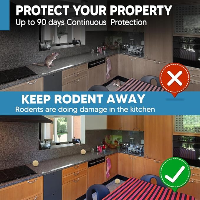 Rodent Repellent IndoorMouse RepellentMice Repellent IndoorRodent Away RepellantRat RepellentKeeps Mice Away Repel Mice from NestingCovers 50 sq. ft Effective for 60-90 Days-8P