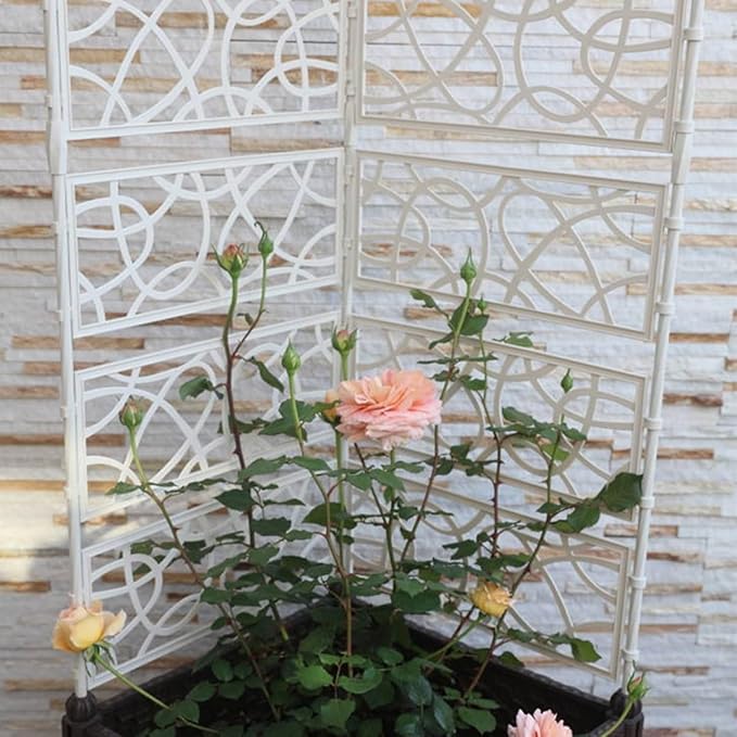 Sturdy Metal Frame Garden Fence Foldable Potted Plant Climbing Trellis Garden Trellis For Outdoor Indoor Decoration Climbing Plants Tomato Rose ( Color : Black  Size : 81x180cm/31.9x70.9in )