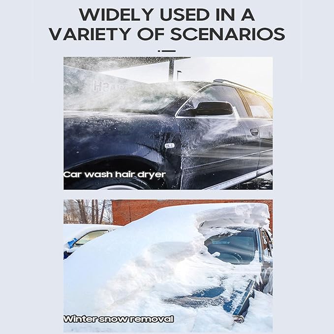 Yoidesu Turbo Fan Turbine Jet Blower 1000000RPM Super Jet Dry Blower Fan with High Speed 64mm Brushless Motor 5KG Thrust Electric Air Duster for Home Car Cleaning Snow Blowing (US)