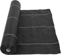 6.5ft x330ft Black Weed Barrier Landscape Fabric Heavy Duty 3.2OZ French Drain Fabric Ground Cover Weed Cloth for Erosion ControlOutdoor Gardening Weed Control Mat