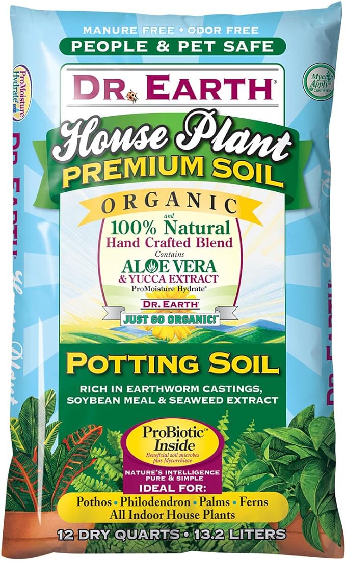 Dr Earth 800 12-Quart House Plant Potting Soil