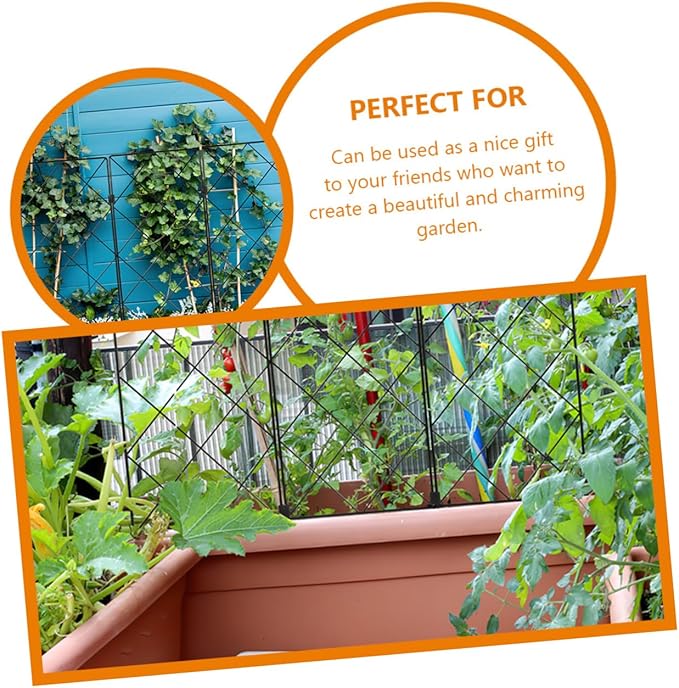 2pcs Plant Climbing Frame Garden Trellis for Support of Climbing Plants Sturdy Structure for Tomatoes Peas and Vines