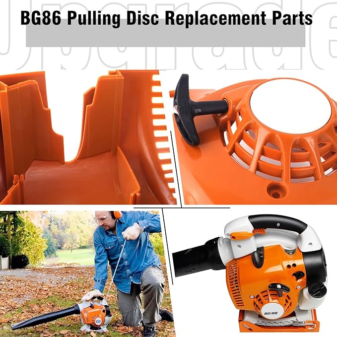 Recoil Pull Starter Rewind Replacement for Stihl Bg86 Bg86c Bg56 Bg56c Sh86 SH86c Sh56 SH56c Replaces 4241-080-2106 Leaf Blower Recoil Pull Starter Rewind