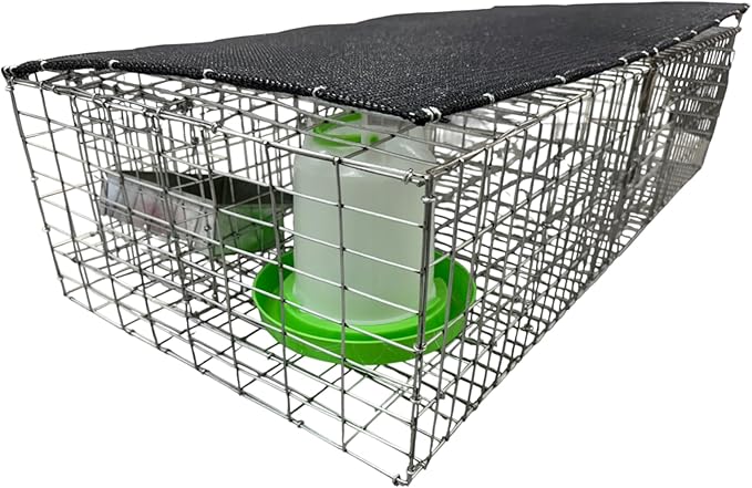 Bird Barrier Humane &amp Durable Pigeon Trap | Secures Up to 12 Pigeons | 3 One-Way Doors with Guards | Easy Transport &amp Setup | 35x16x8 with Center Access | Lightweight 10 lbs Bird Management