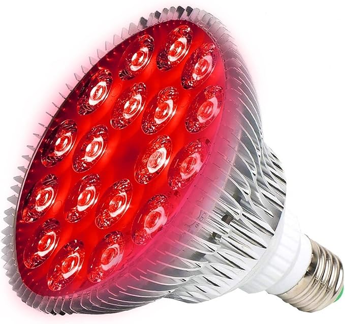 E27 LED Plant Grow Light 54W Par38 Full Spectrum Phyto Grow Box for Flower Seed Growth Hydroponics Veg Growing (Color : 18red 660mn)