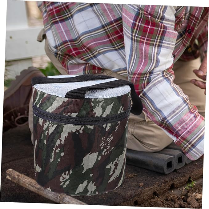 DOITOOL Portable Farming Stool with 25cm Height and Built-in Pocket Lightweight Foam Small Garden Stool for Outdoor Weeding and Field Work Wearable Chair Random Random Style