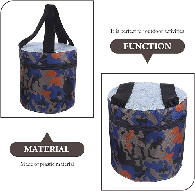 Portable Outdoor Gardening Stool with Tool Pocket 25cm High Foam Lightweight Weeding Seat for Field Work and Planting Garden and Fishing Stool for Adults and Random Style