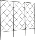 NUOBESTY Folding Climbing Plant Support Trellis for Garden and Vegetable Vines Heavy-Duty Iron Expandable Plant Frame 1.96ft X 1.73ft Foldable Garden Vine Bracket for Outdoor and Indoor