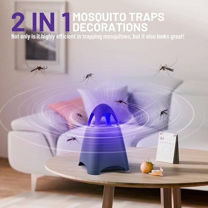 Fruit Fly Traps for Indoors Bug Zapper Indoor Home Gnat Traps House 5 Sticky Glue Boards Effective gnat Traps for House Indoor (Black)