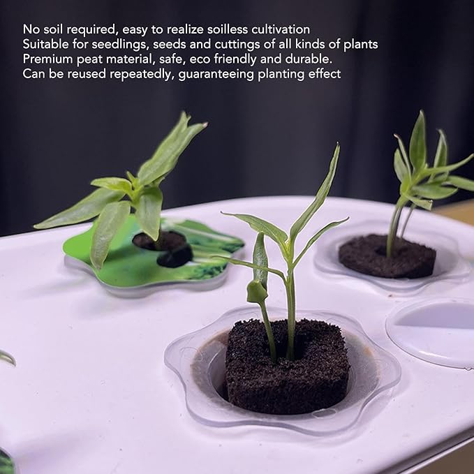 50PCS Seedling Block Compressed Nutrient Block Potting Soil Discs Pellet for Promotes Vegetables and Flowers Growth (HRD-TN0927)