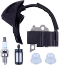 Ignition Coil Spark Plug Kit For Stihl BG56 BG86 BG86C BG56C SH56 SH86 SH56C SH86C Handheld Leaf Blower BR200 Backpack Blower 4241 1316 A 4241 1306 A 4241 1306 B 4241 1300 B 0000 1322 A