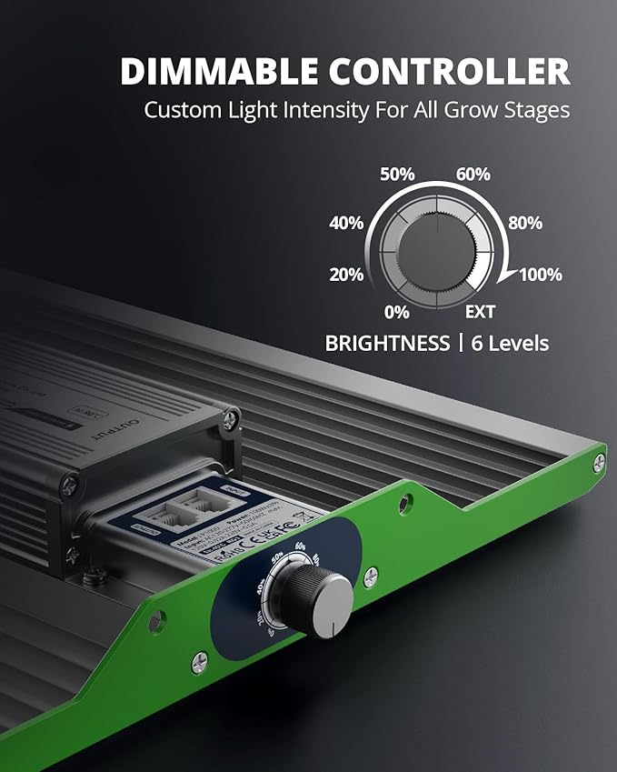 VIPARSPECTRA P1000 LED Grow Light for Seed Starting Vegetables Bloom Dimmable Plant Lights Dimming Daisy Chain Grow Lights for Indoor Plants Full Spectrum for 3x3/2x2 Grow Tent