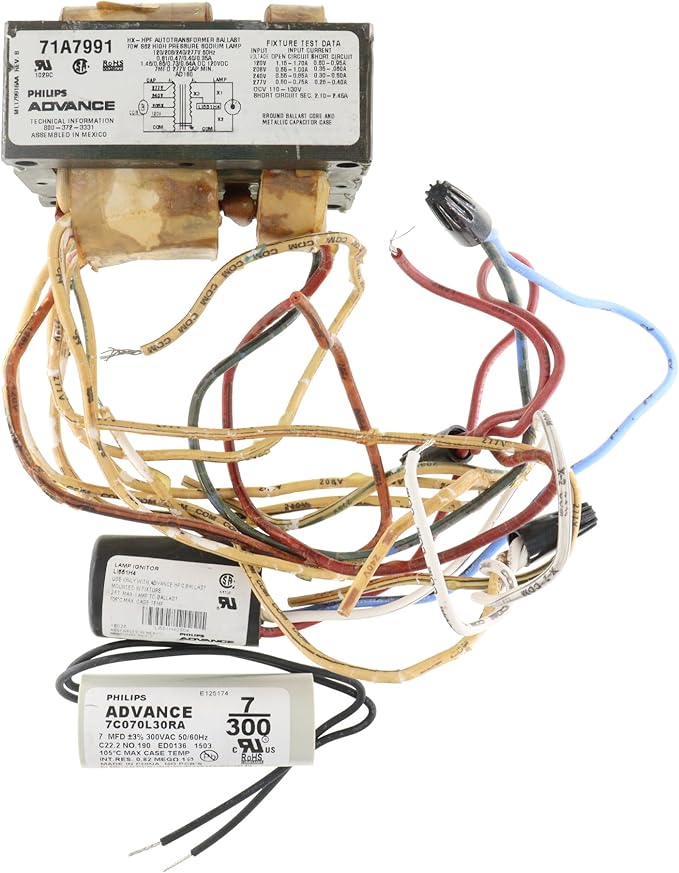 Advance Philips 71A7971001D (1) 70 Watt High Pressure Sodium Lamp Quad HID Ballast Kit 120 Volt