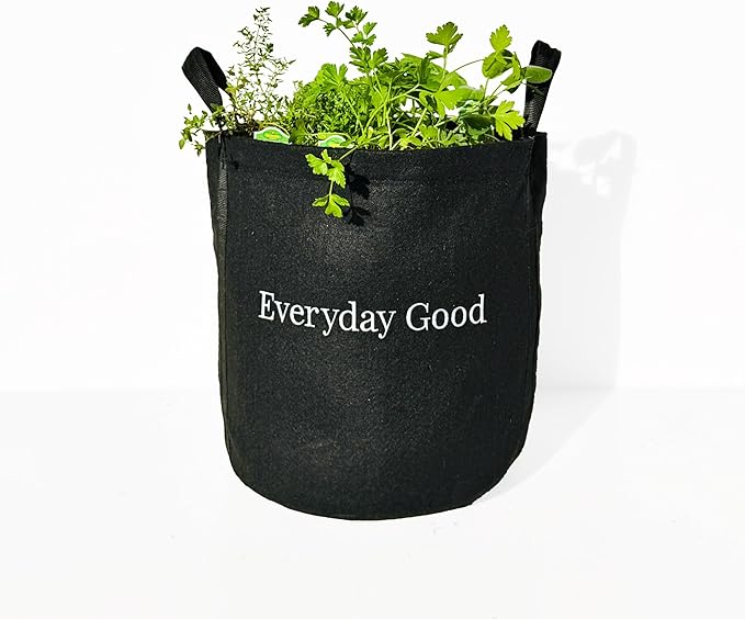 Gardenuity Everyday Good Garden – Live Bonnie Plants Miracle-Gro Pour &amp Feed Plant Food Soil &amp 5-Gallon Grow Bag – Patio Herb Garden Kit for Beginners
