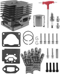 502848701 Cylinder Piston Kit Fit for Husqvarna 150BF 150BT 350BF 350BT Jonsered BB2250 Backpack Leaf Blower Replace 531396701 with Installation Bolts