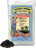 Raised Bed Mix 40lbs - Organic Soil and Fertilizer for Container Gardening - Worm Egg Material Mixed with Odor Free Pure Worm Castings