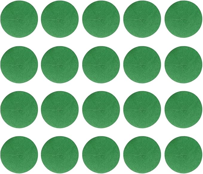 Non Woven Tree Mulch 20pcs Non-Woven Tree Mulch Ring Tree Protector Mat Reusable Tree Weed Barrier Mat for Weed Control Root Protection(Green)