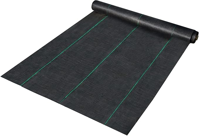Heavy Duty 3FT x 500FT Woven Weed Barrier Landscape Fabric - 5OZ Gardening Weed Blocker Geotextile Drainage &amp Driveway Ground Cover for Landscaping and Weed Control