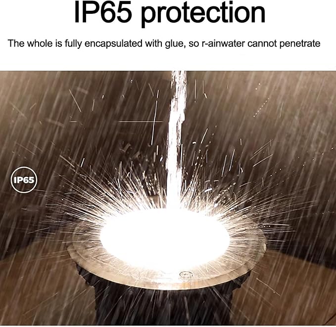 Ground LED Landscape Lights - Outdoor Buried Lights AC 220V LED 30° Adjustable Angle Underground Light IP67 Outdoor Waterproof Embedded Lawn Tree Spotlight Polarized Floor Lamp