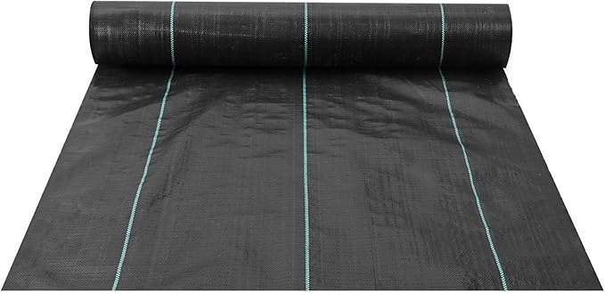 3FTx250FT Premium Heavy Duty Weed Barrier Landscape Fabric 5OZ Woven Geotextile Fabric Under Gravel High Permeability for Weed Blocker Weed Mat Driveway Fabric Weed Control Garden Cloth