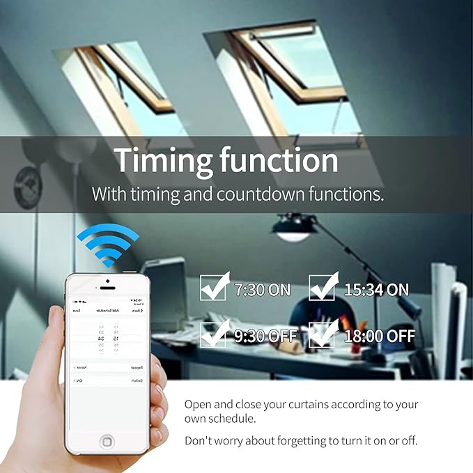 Olideauto Automatic Electric Window OpenerSmart WiFi Function Built in AC MotorWireless Remote and Phone APP Controlled Automatic Window Closer