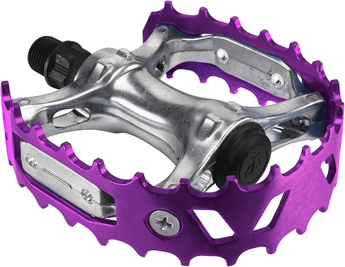 SE BIKES Bear Trap 9/16` Silver/Purple Alloy