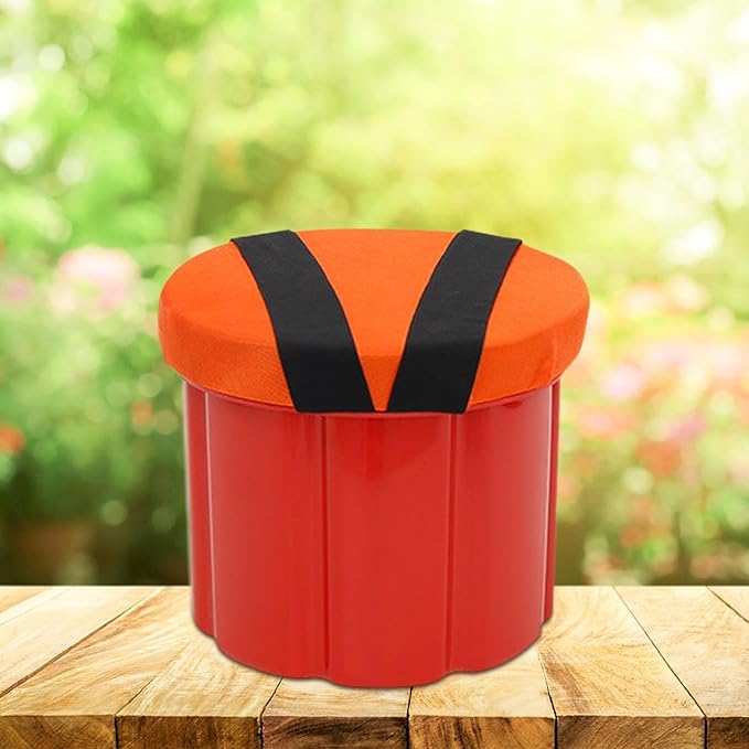 Garden Wearable Stool Outdoor Fishing Chair Gardening Supplies Camping Stool Portable Gardening Cushion Chair Workseat for Planting Farm 25cm Plastic